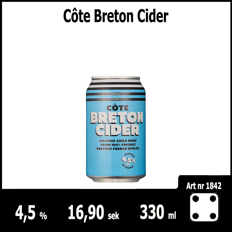 Côte Breton Cider - Fasta Sortimentet Juni 2018 : Pilsner.nu