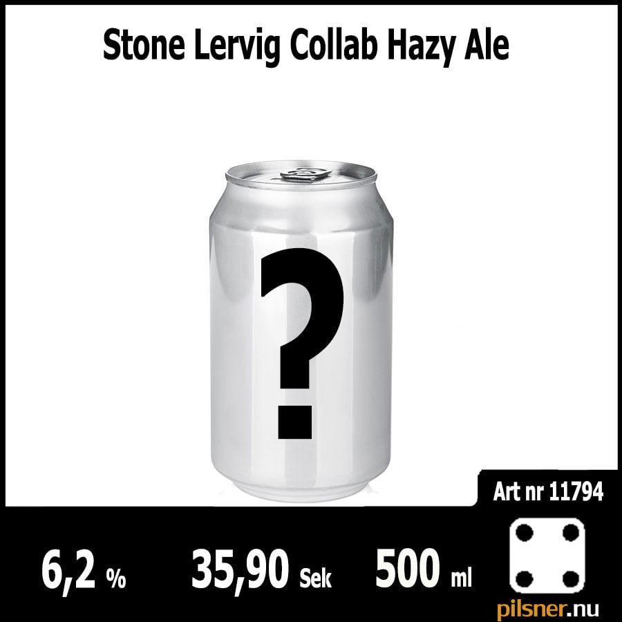 Stone Lervig Collab Hazy Ale 