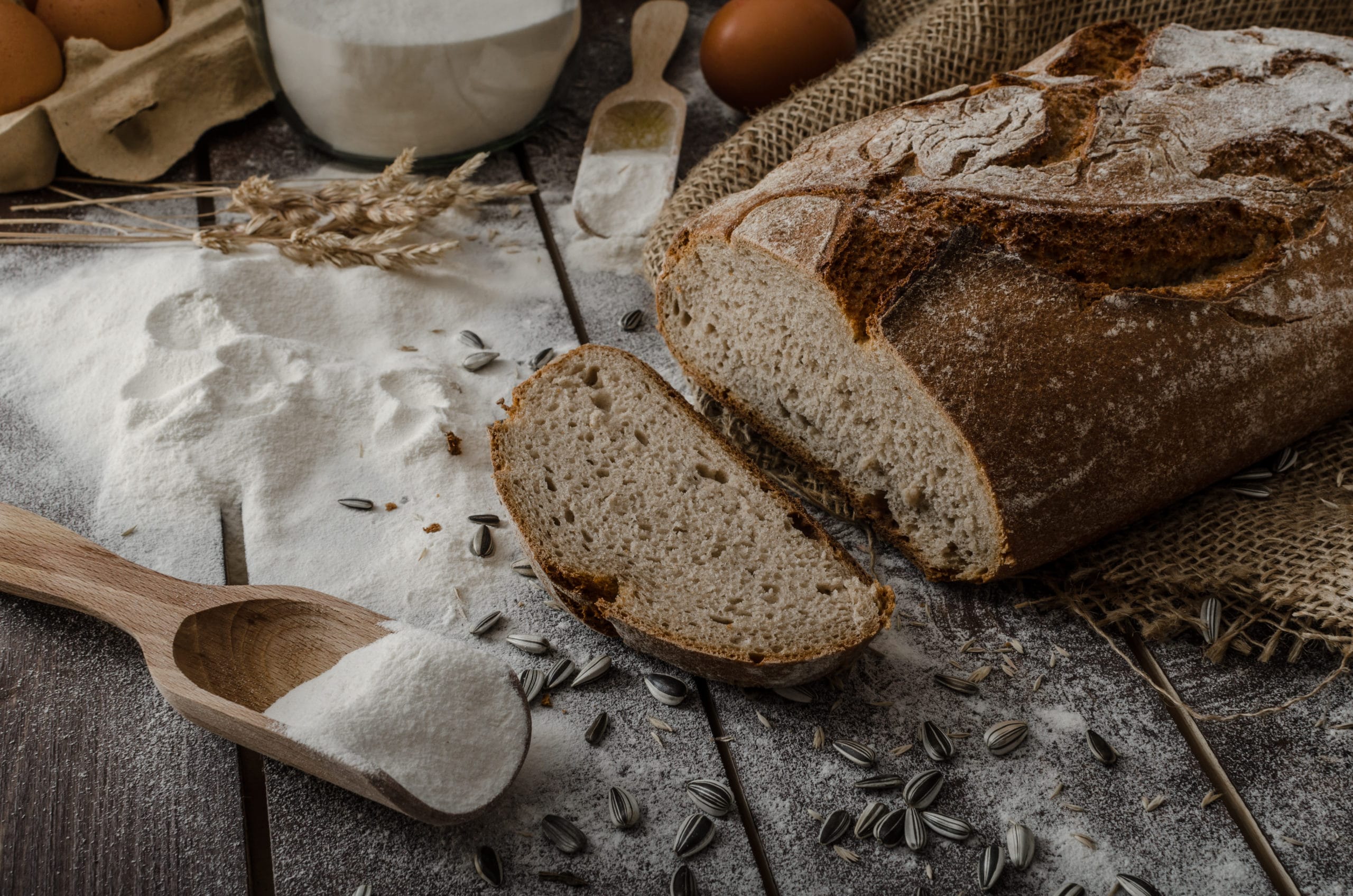Rustic bread wheat-rye