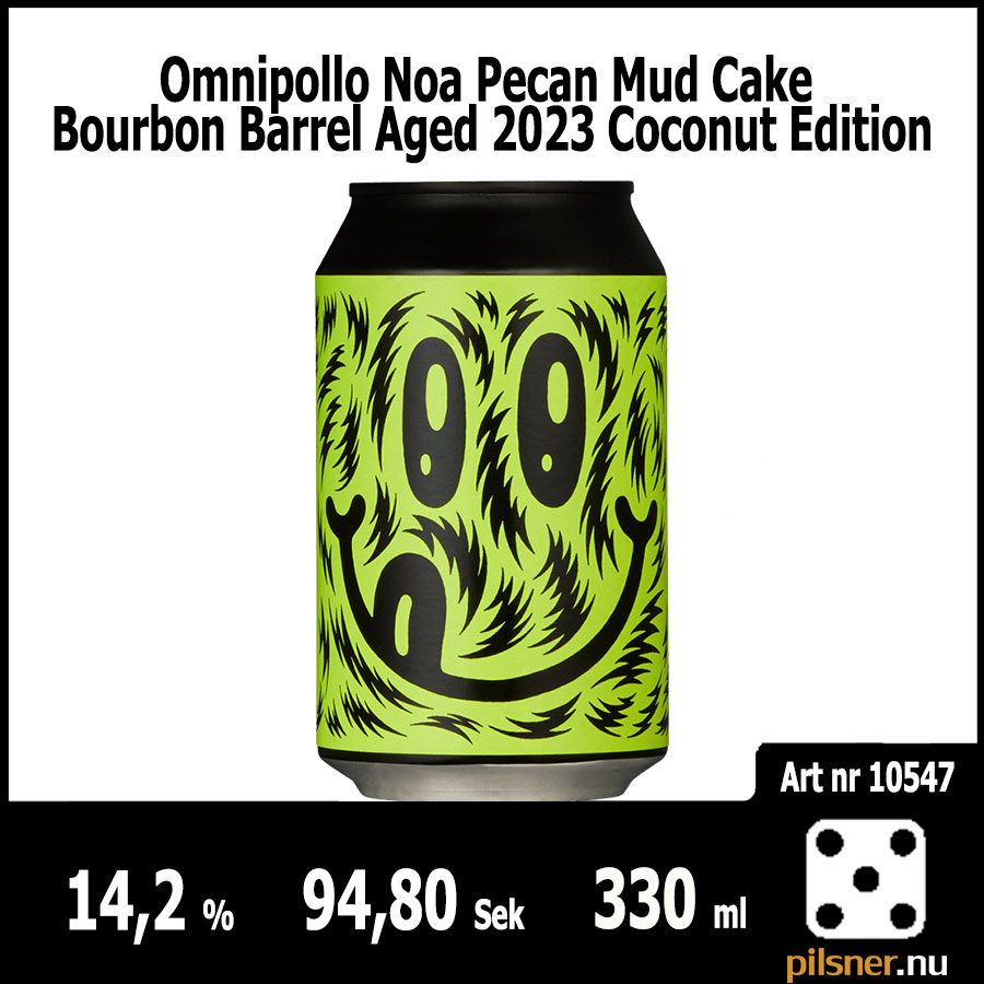 10547 Omnipollo Noa Pecan Mud Cake Bourbon Barrel Aged 2023 Coconut Edition