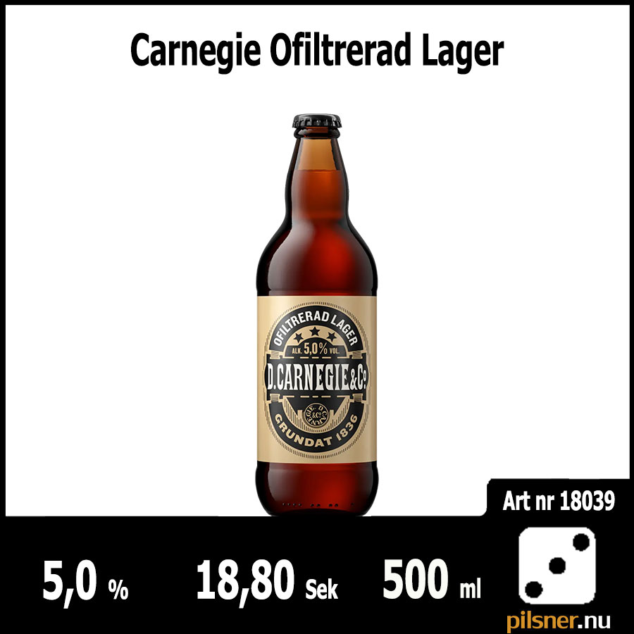 Carnegie Ofiltrerad Lager Carnegie Ofiltrerad Lager