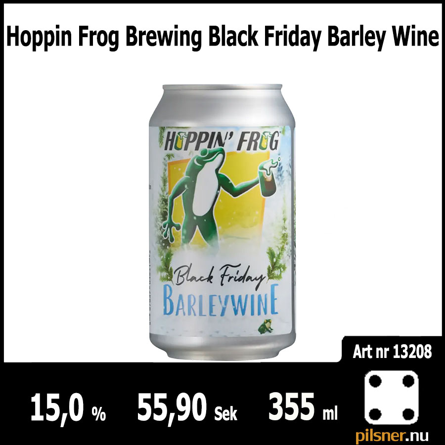 Hoppin Frog Brewing Black Friday Barley Wine Hoppin Frog Brewing Black Friday Barley Wine