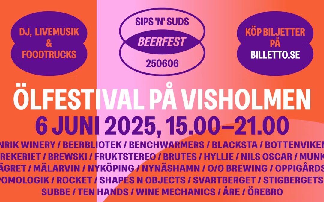 Sips ’n’ Suds – ny ölfestival i Strängnäs